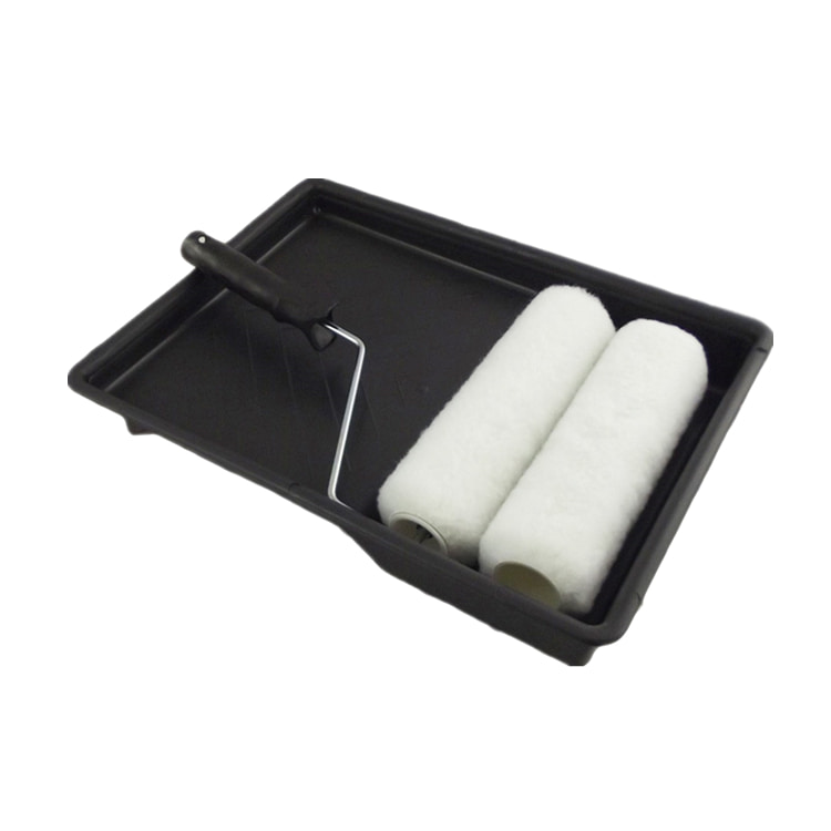 Väggmålningsverktyg Pensel Roller Tray Set DIY Mohair Roller Kit